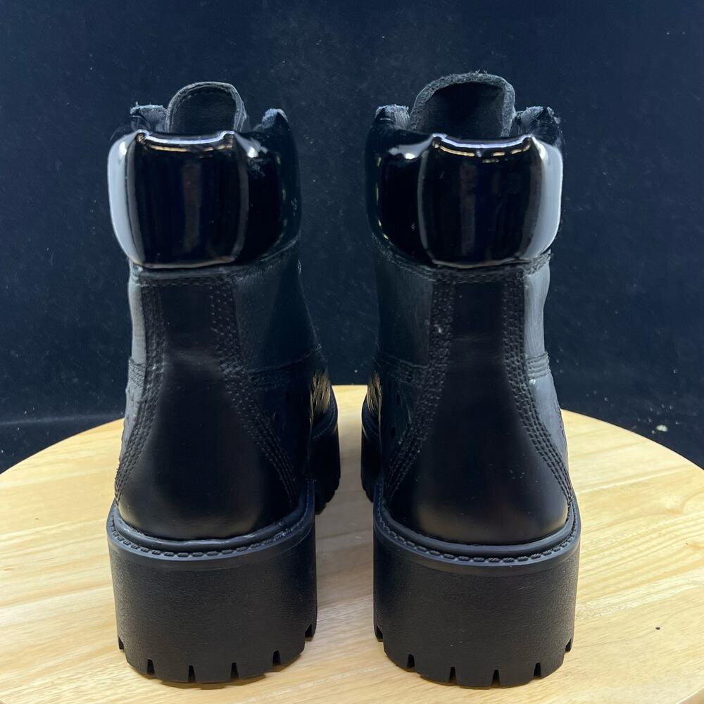 Timberland Stone Street Leather Combat & Lace-Up Boots Shoes Women Size 8 New - Picture 5 of 7